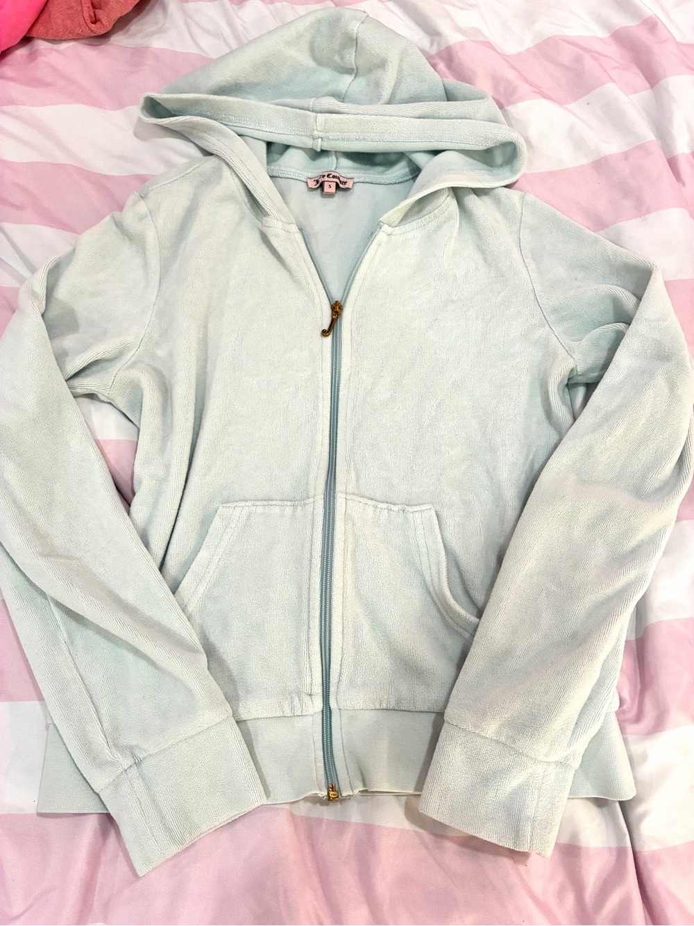 Light Blue Juicy Couture Zip-Up S